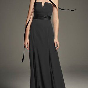 Vera Wang Black Bridesmaids Dress Size 8